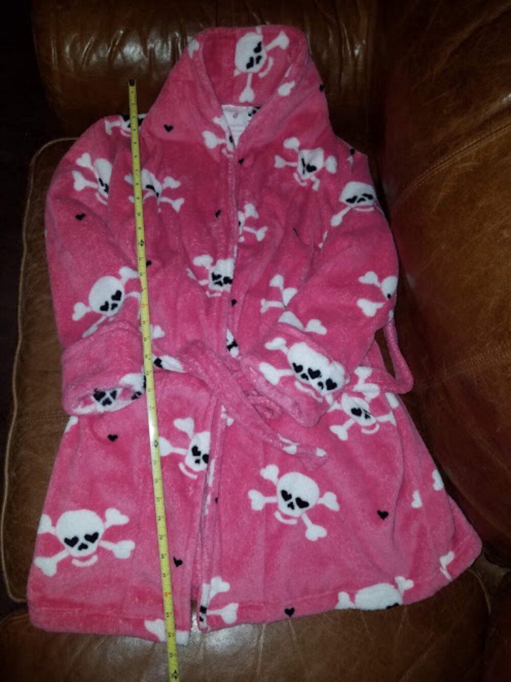 PINK SOFT SKULL HOUSE ROBE